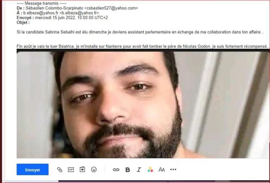 commentaire envoyé sur mon site par sebastien colombo SCARPINATO