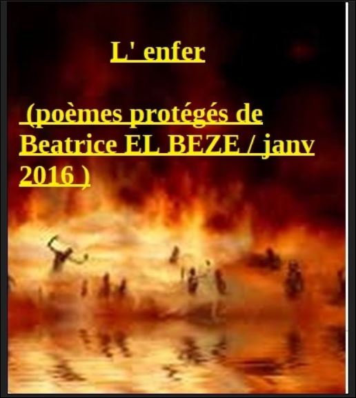 illustration de mon poème "L'enfer " 